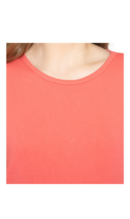 Women's 3/4 Sleeve Crew Neck Top — Comfortable Jersey Knit