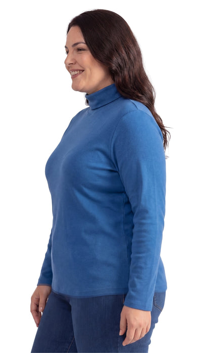 Women's Long Sleeve Relaxed Fit Turtleneck Top