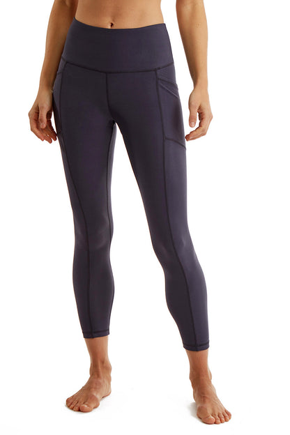 Women's 7/8 Leggings with Side Phone Pockets — Compression Double Knit