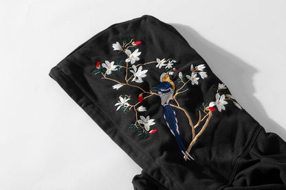 KH9083 Flowers Embroidery Hoodie