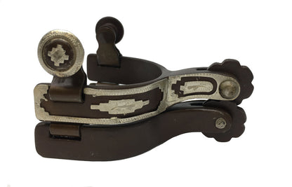 AJ Tack Baby Antique Brown Southwest Spurs