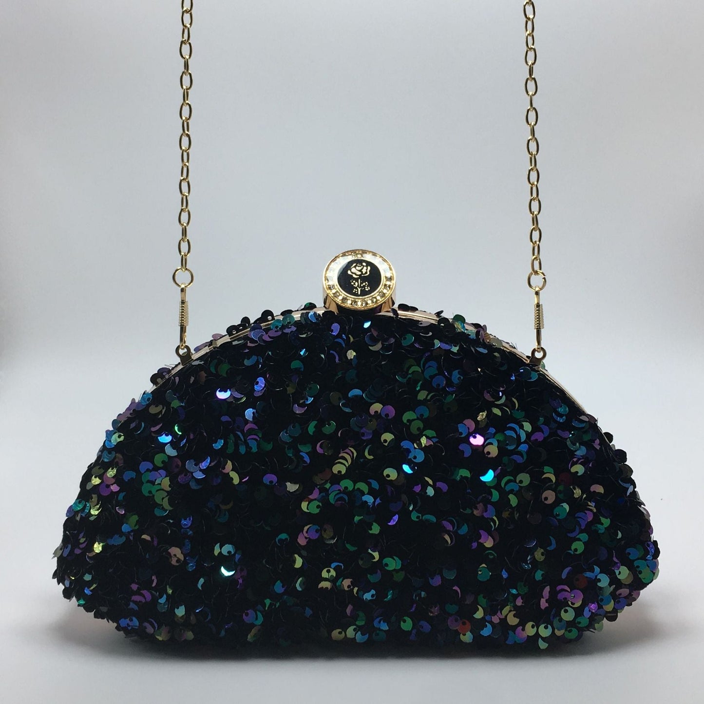 Sequined laser iridescent multi-color fashionable cosmetic bags