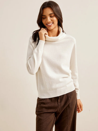 Merino Wool Cowl Neck Sweater