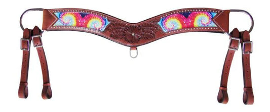 Showman ® Tie Dye print tripping collar