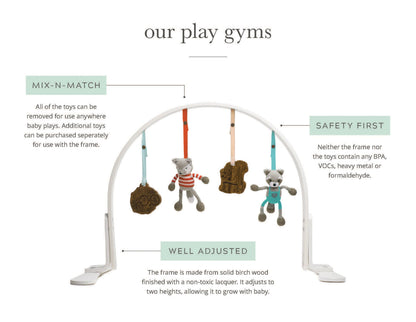 play gym | feather - white