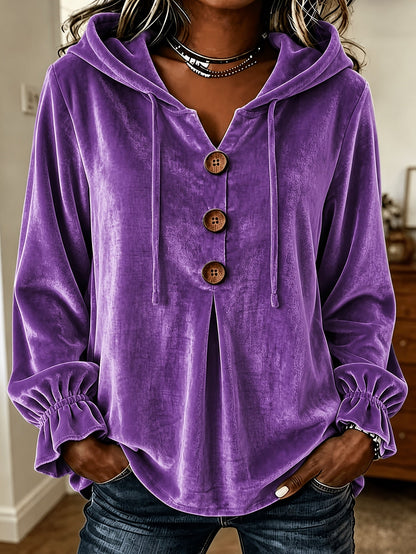 Velvet Long Sleeve Blouse | 8 Colors | S–5XL