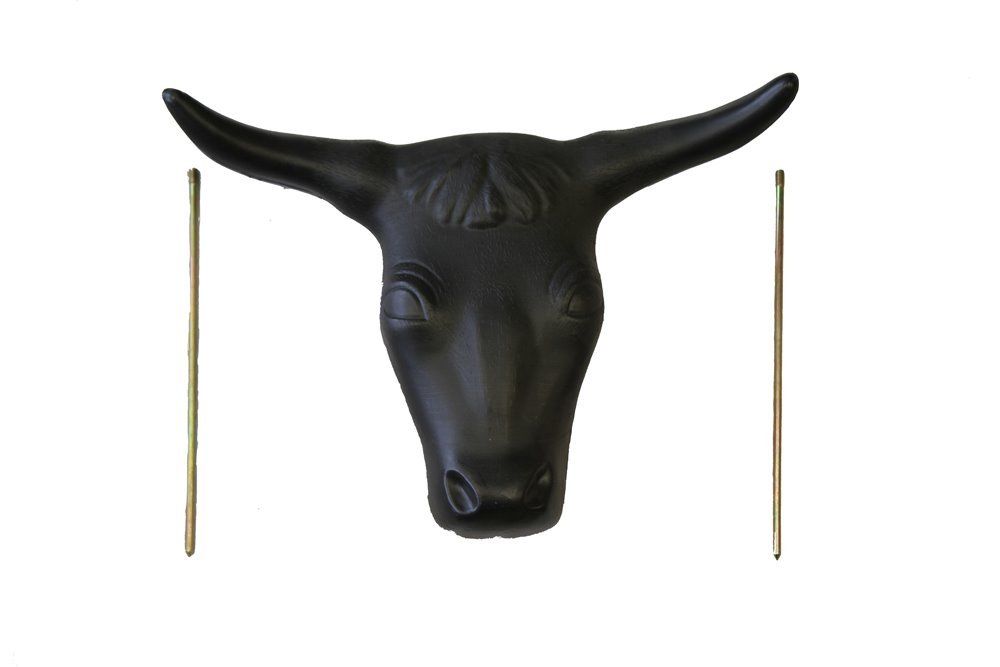 AJ Tack Adult Steer Head Roping Dummy, 20" Horn Spread