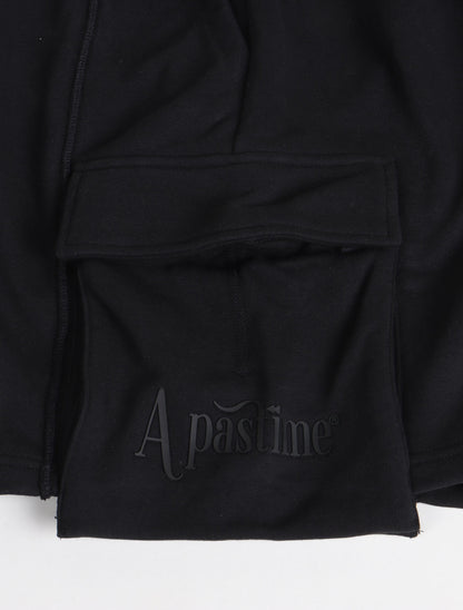 Apastime Vacation in Portugal French Terry Belted Shorts - Black