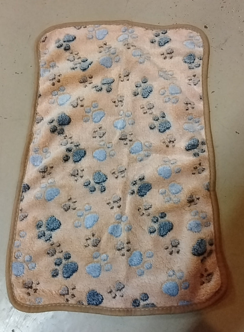 Paw Print Dog Blanket – 23"x15" Soft Pet Throw, 3 Colors, Limited Supply
