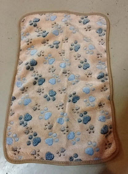 Paw Print Dog Blanket – 23"x15" Soft Pet Throw, 3 Colors, Limited Supply