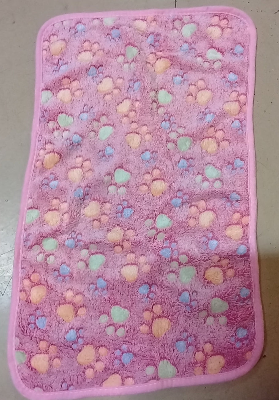 Paw Print Dog Blanket – 23"x15" Soft Pet Throw, 3 Colors, Limited Supply
