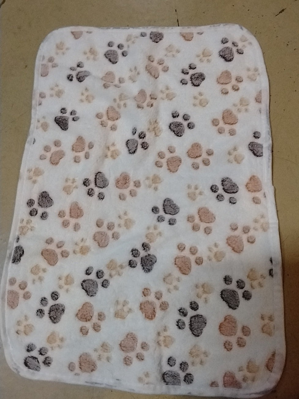 Paw Print Dog Blanket – 23"x15" Soft Pet Throw, 3 Colors, Limited Supply