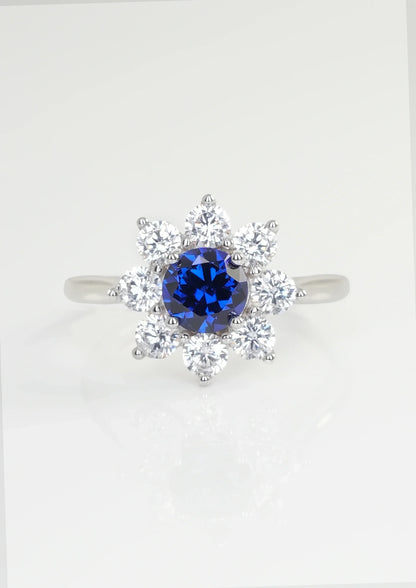 Exquisite Sapphire Ring - Blue Rhyme Starlight