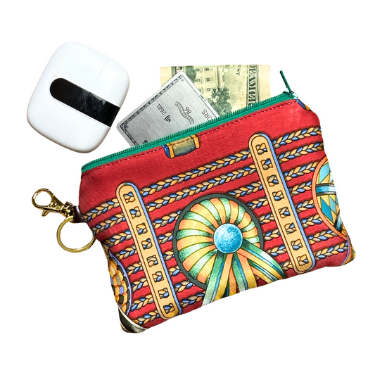 Rubans du Cheval Venetian Red Coffee Run Keychain Bag