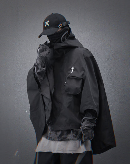 HiJ40 Black I-Tech Poncho