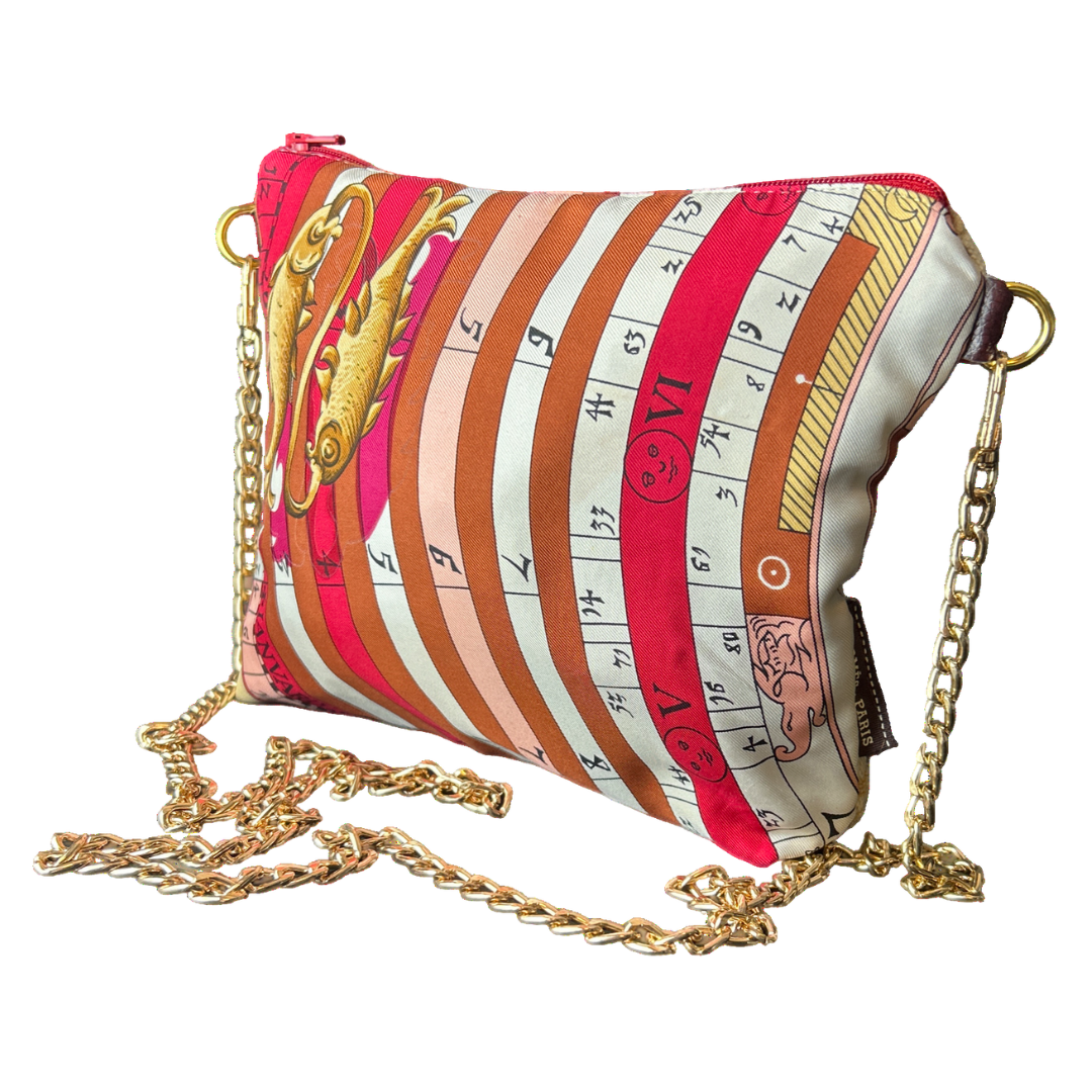 Astrologie Vintage Silk Scarf Crossbody Bag
