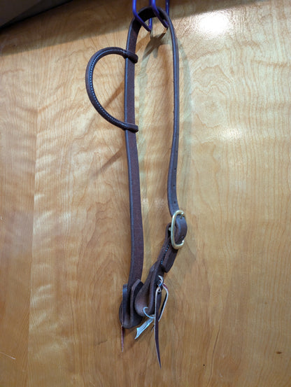 Harness Leather 1" Sliding Ear Headstall