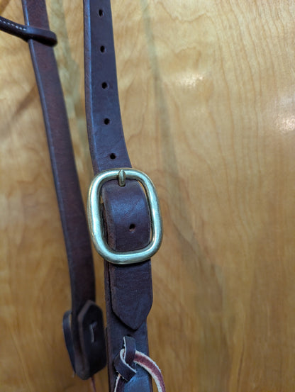 Harness Leather 1" Sliding Ear Headstall
