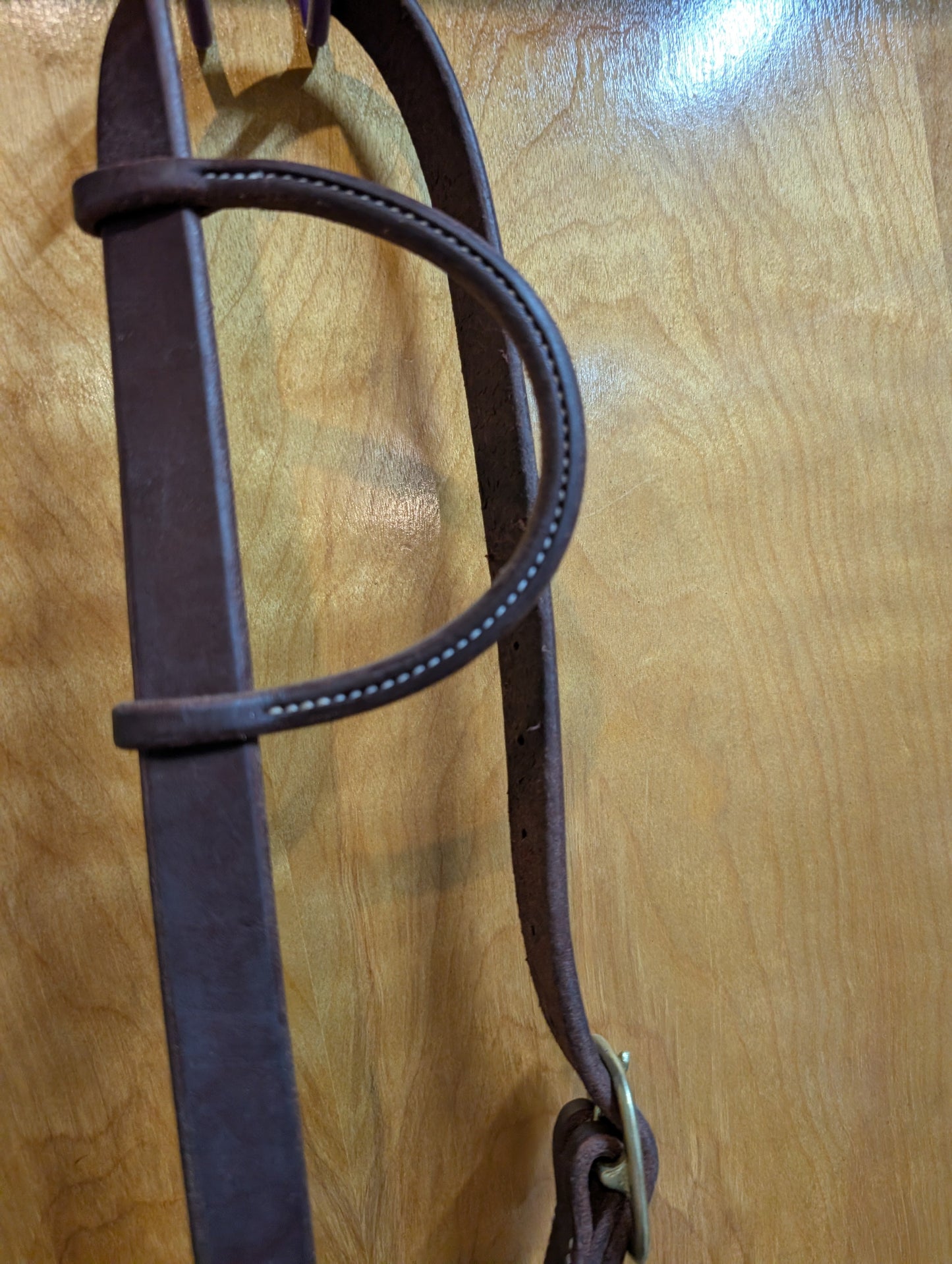 Harness Leather 1" Sliding Ear Headstall