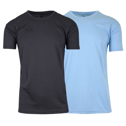 2-Pack: Men's Moisture Wicking Wrinkle Free Tagless Peformance Tops