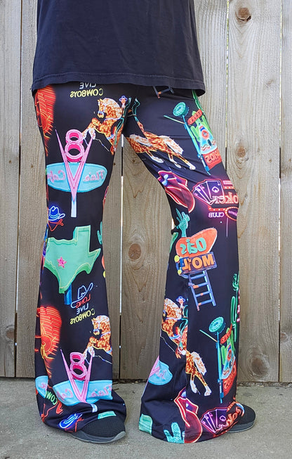 Baha Ranch Neon Vegas Flare Pants