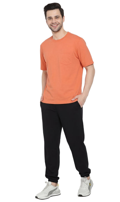 Men's Heavyweight Short Sleeve Crew Neck T-Shirt with Chest Pocket