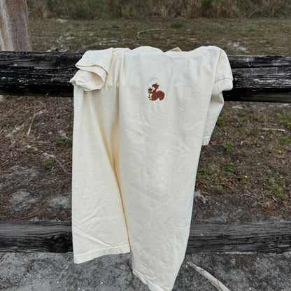 Squirrel Embroidered T-Shirt