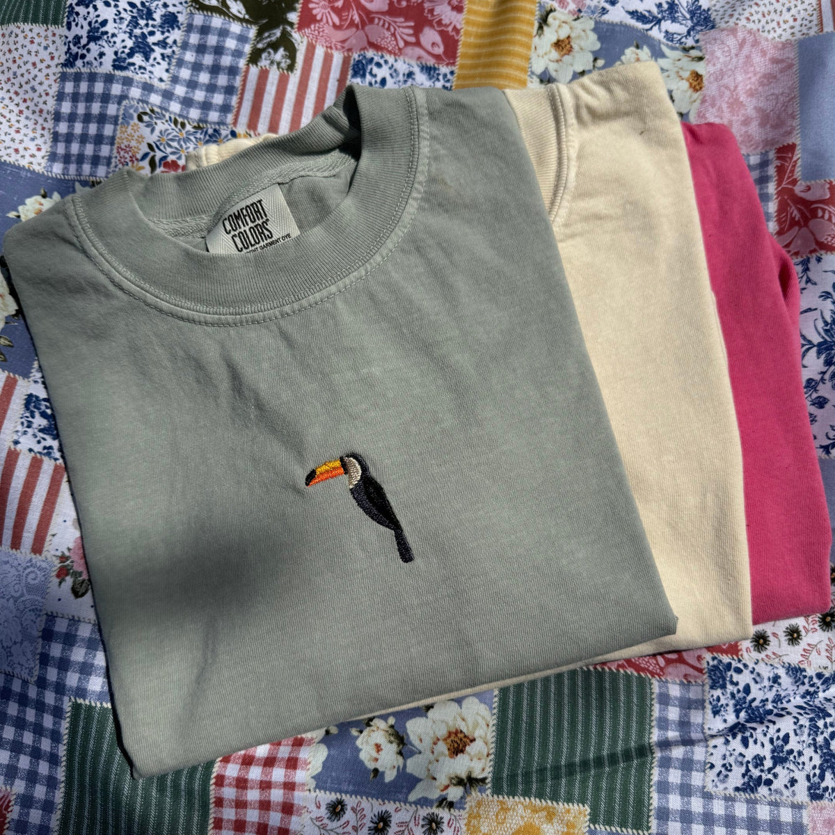 Toucan Embroidered T-Shirt