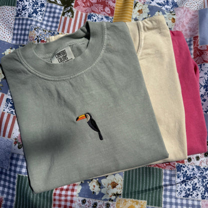 Toucan Embroidered T-Shirt