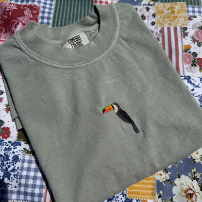 Toucan Embroidered T-Shirt