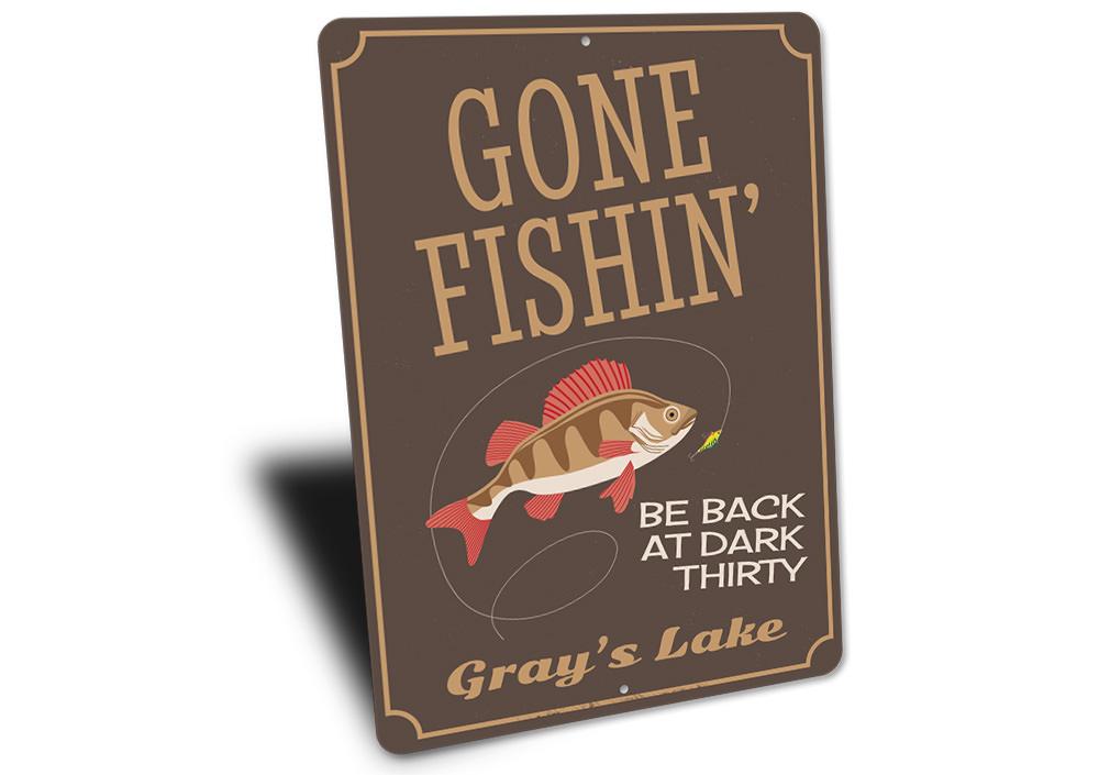 Gone Fishin Sign