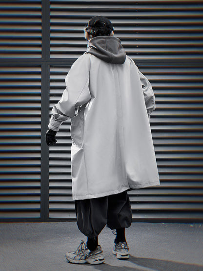 HiJ36 Grey Urban Trench Coat