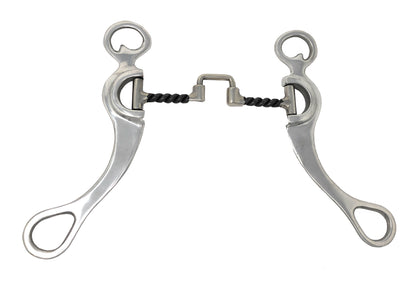 AJ Tack Aluminum Cheek Sweet Iron Square Twist Correction Bit