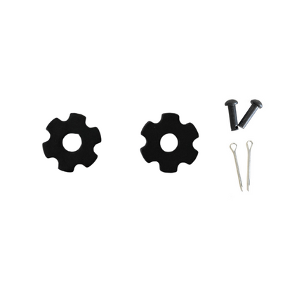 AJ Tack 6 Point Rosebud Rowel Package