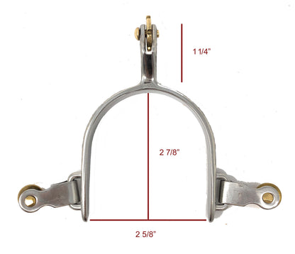 AJ Tack Youth Stainless Steel Flower Engraved Spurs