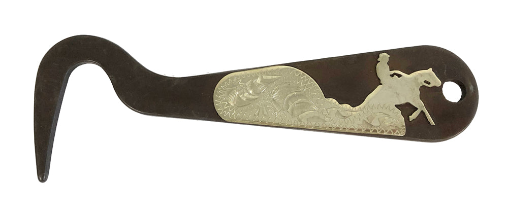 AJ Tack Antique Brown Steel Hoof Pick