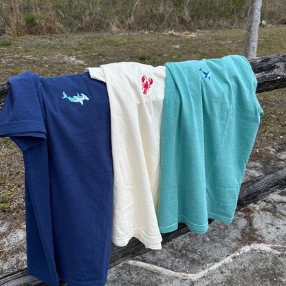 Lobster Embroidered T-Shirt