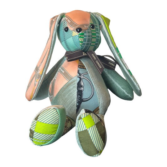 Vintage Silk Scarf Clever Bunny