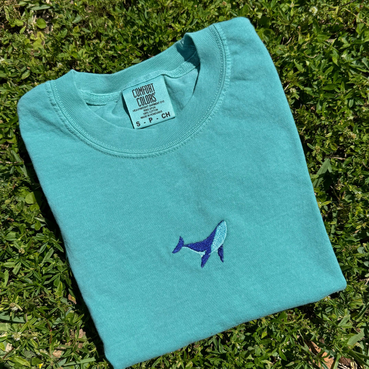 Whale Embroidered T-Shirt