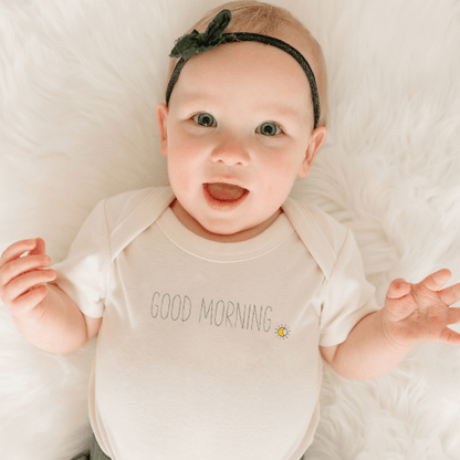 graphic tee | good morning