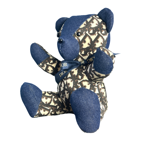Trotter Vintage Silk Scarf Tender Teddy Bear