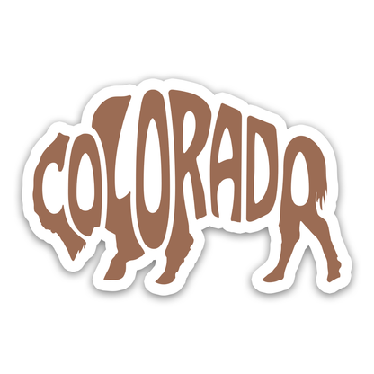 Colorado Bison Sticker