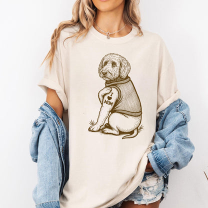 Goldendoodle "I Love Mom" Tattoo Shirt