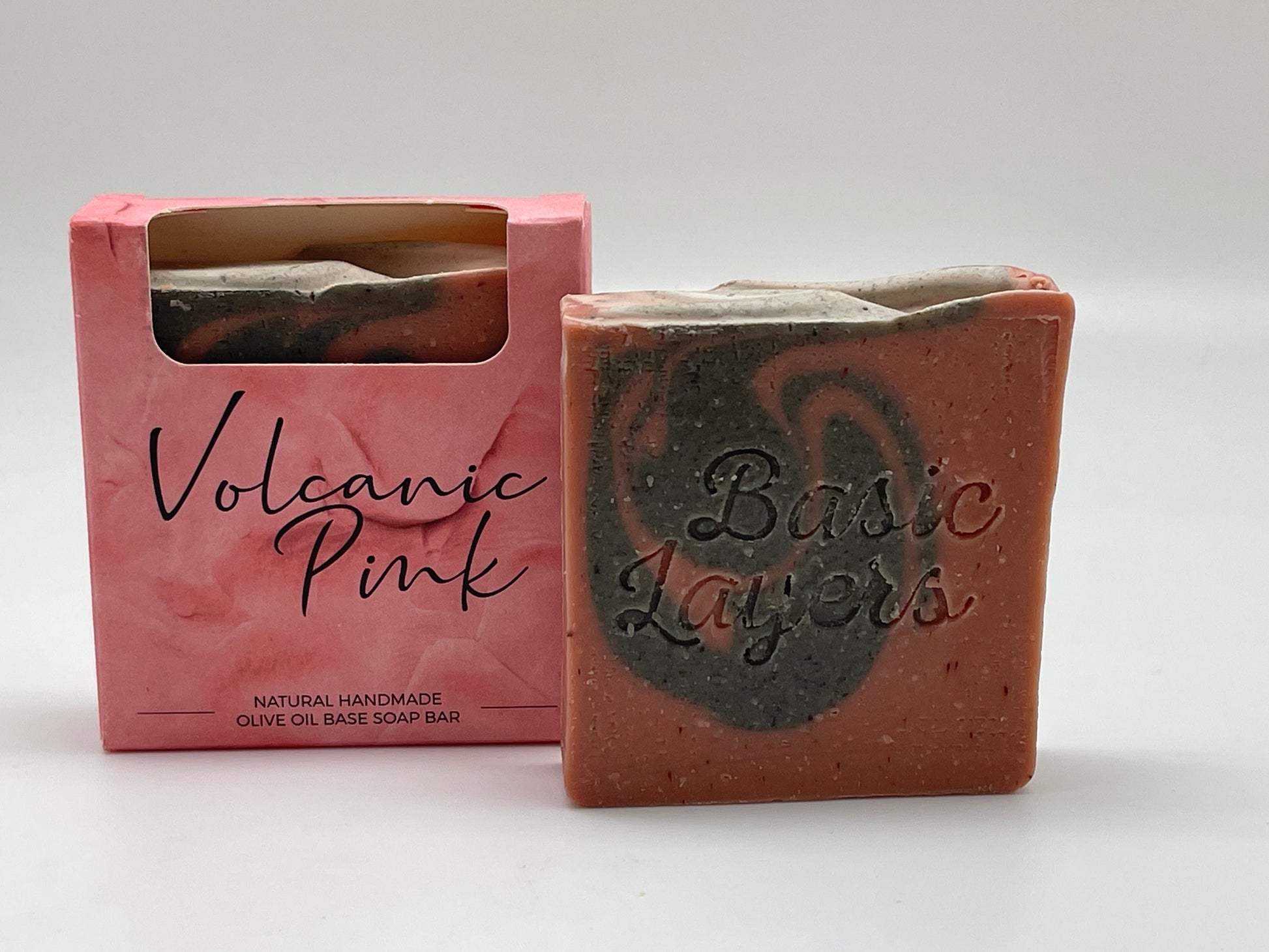 Artisan Hand Made Scented Volcanic Pink Clay Soap-1