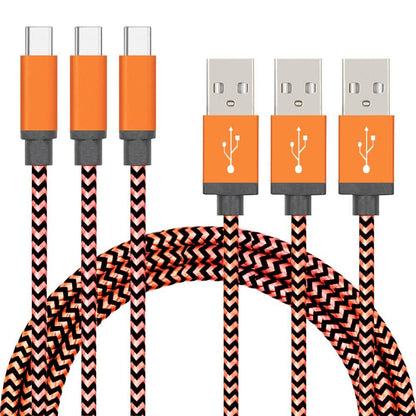 3-Pack: Nylon Braided Cables