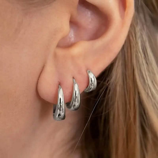 3-Pairs: Stylish and Simple Copper Earrings