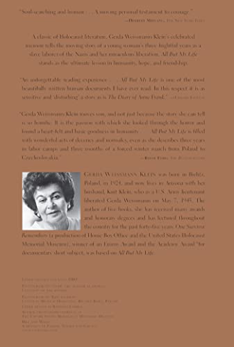 All But My Life: A Memoir by Klein, Gerda Weissmann