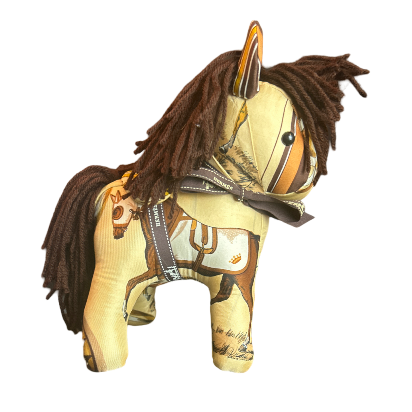 Couvertures et Tenues du Jour Vintage Silk Scarf Noble Pony