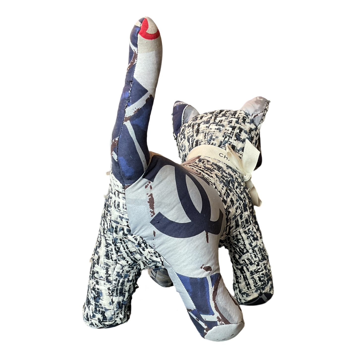 CC Monogram Vintage Silk Scarf Charming Kitten