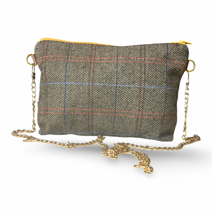 Petites Chevaux Noir Vintage Scarf Crossbody Bag